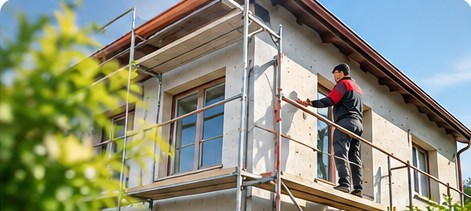 Családi ház külső hőszigetelése – illusztráció